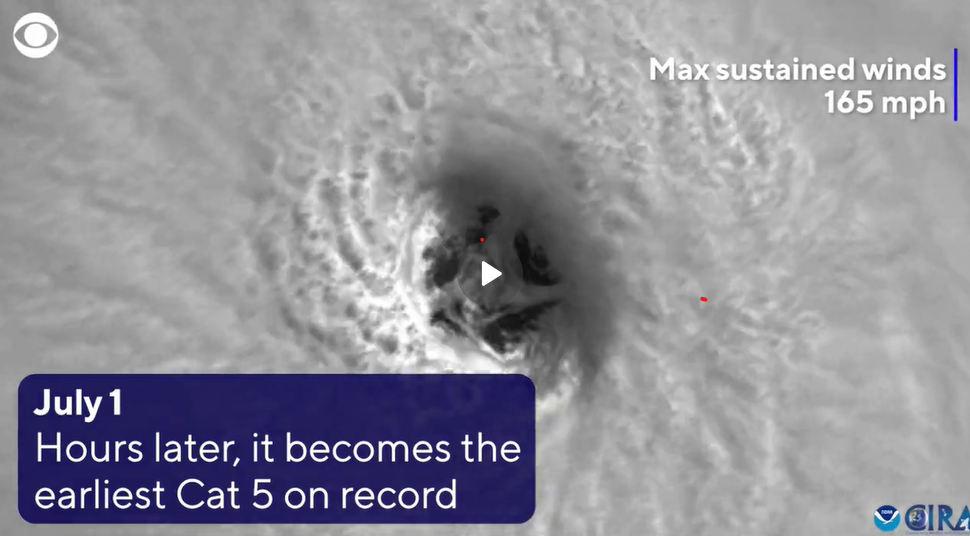 Watch: Satellite video tracks Beryl's path tearing through the Atlantic, Caribbean and U.S.